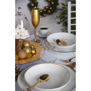Set di 6 Flûte da Champagne Excelsa Dorate 21 Cl, Calici in Metallo Eleganti per Feste - Product Image 3