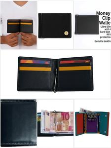 Wriza A7 Saffiano <b>Leather</b> Budget <b>Binder</b> Wallet with Wristlet 13 Colors RFID Zipper Money Organizer Compact Zippy Planner Book - Product Image 6