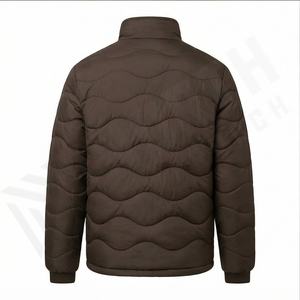 Doudounes pour hommes vente en gros veste polaire d'hiver de couleur noire et bleue avec fermeture éclair avec service personnalisé OEM pour hommes - Product Image 3