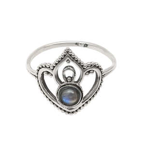 Modern Collection Rainbow Moonstone <b>Ring</b> <b>Crafted</b> From 925 Sterling Silver <b>Ring</b> Unique Design <b>Ring</b> Available At Reasonable Price - Product Image 1