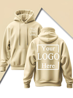Sudadera con Capucha para Hombre, Personalizada con Logotipo, Fabricada por OEM, 380 GSM, 100% Algodón, Tejido Grueso de Felpa, Cierre de Cremallera, Corte Holgado, MOQ Bajo, Unisex
