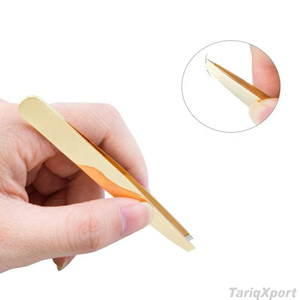 Wholesale Luxury Eyebrow Tweezers Custom Logo Professional Beauty Tool Factory Direct Supply - Product Image 3