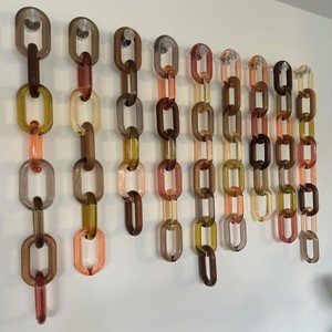 Unique Handcrafted Resin <b>Ladder</b> Belt Modern Indian Home <b>Decor</b> Hanging Chain with Shiny Finish High Quality Oval Links - Product Image 2