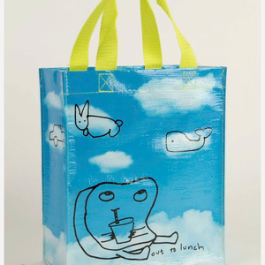 Bolsa de Compras de PP Laminado de Alta Calidad Personalizada de Fábrica, Bolsa Promocional Tejida con Asas e Impresión de Logotipo Personalizado para Uso en Supermercados - Product Image 5