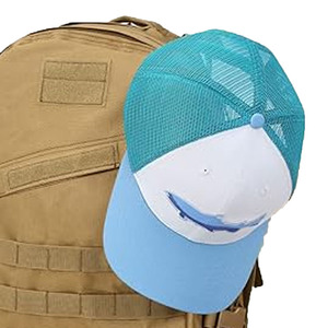 Gorra Trucker INDEX APPAREL con Bordado de Pez Azul, Malla Ajustable, Unisex, Estilo Casual, Primavera-Verano, 6 Paneles, Estilo Pesca - Product Image 3