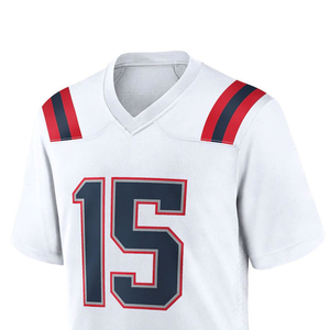 Maillots de football américain en silicone imprimés, vente en gros, uniformes d'équipe pour adultes et jeunes, ensemble de maillots de football américain par sublimation - Product Image 5
