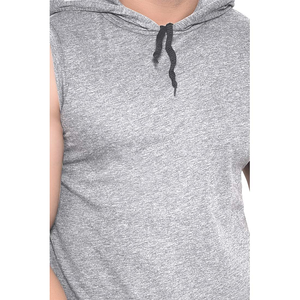เสื้อฮู้ดแขนกุดลำลองสำหรับผู้ชาย ขายส่ง รับทำโลโก้ ผ้าฝ้าย 100% ทรงโอเวอร์ไซส์ ระบายอากาศได้ดี ไซส์พลัส - Product Image 5