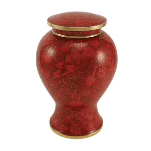 Urne funéraire moderne en aluminium faite à la main pour cendres humaines, capacité 3-4L, impression personnalisée - Product Image 1