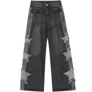 ค้นพบความงดงามของลวดลายชาติพันธุ์ที่ผสมผสานกับการฟอกสีเดนิมสไตล์ร่วมสมัยบนกางเกงเดนิมปักลายสุดพิเศษนี้ - Product Image 4