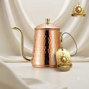 Modern Stainless Steel Coffee Pot Long Spout <b>Teapot</b> Sleek Metal Water Kettle Hotel Restaurant Kitchen Beverage Serveware - Product Image 2