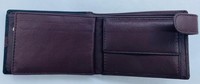 Portefeuille WRIZA en cuir pleine fleur bicolore, design artisanal haut de gamme, profil fin, coutures durables, porte-notes élégant pour un usage quotidien