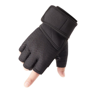 Half Finger Fitness <b>Gloves</b> Adjustable Wrist Strap <b>Weight</b> Lifting Gym Training Breathable Non Slip Grip Unisex exercise <b>gloves</b> - Product Image 2