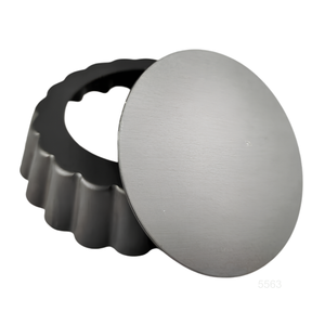 Mini moule à tarte cannelé de 3 pouces avec fond amovible, moule à quiche cannelé pour la cuisson de friandises, de tartes, de quiches, de tartelettes - Product Image 3