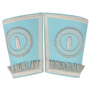 Top Selling Customizable Embroidered Sew-On Masonic Regalia Cuffs with Traditional Patterns Velvet Fabric Gauntlets Sale - Product Image 4