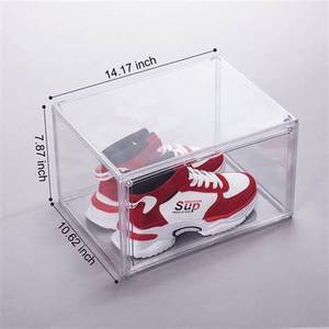 Sleek Clear Acrylic <b>Shoe</b> Display Storage Box <b>Organize</b> for Your Footwear Collection Modern Elegance Maximum Protection - Product Image 4