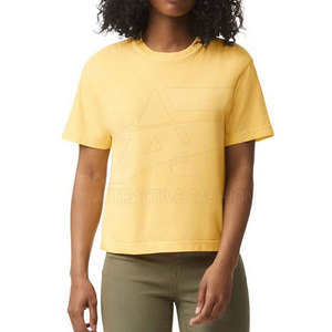 Camiseta Holgada para Mujer, Corte Cuadrado, Calidad Premium, MOQ Bajo, Algodón, Tejido Transpirable, Ropa Casual - Product Image 4