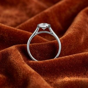 Bague en moissanite sertie de pierres argentées, élégante, pour femme, fiançailles, mariage, anniversaire, bijoux de luxe, style New York, cadeau - Product Image 2
