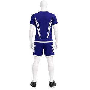 Ensemble de rugby bleu marine et blanc pour homme – Maillot et short légers, uniforme d'équipe, vêtements de sport athlétiques respirants pour l'entraînement et les matchs - Product Image 2