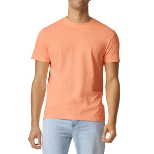 เสื้อยืดสกรีนลายพรีเมียมสีส้มล้วน สไตล์สตรีทแวร์ ผ้าคอตตอน 100% คุณภาพสูง ทรงปกติ - Product Image 1