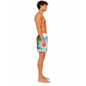 Custom Sublimation Printed Beach Shorts <b>Men</b> Quick Dry Summer Swim <b>Trunks</b> All Over Print Board Shorts OEM Wholesale - Product Image 4