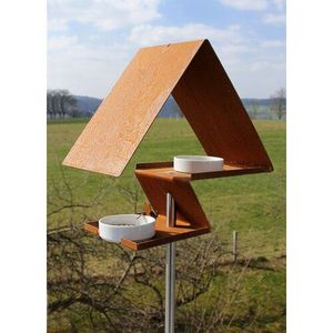 Nichoir vintage suspendu pour oiseaux, abri pour oiseaux en métal, mangeoire pour oiseaux, décoration de jardin extérieure, nichoir décoratif - Product Image 5