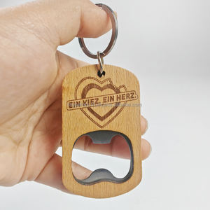 Porte-clés décapsuleurs promotionnels écologiques en acier inoxydable vierge, personnalisables, durables, portables, 3-en-1, à faible MOQ - Product Image 2