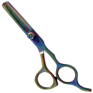 Tijeras de Peluquería Profesionales de Acero Inoxidable 4Cr13, 6 Pulgadas, Hoja Afilada, para Diestros, Mango Largo, Acabado Arcoíris, Envío Rápido - Product Image 5