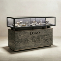 Vitrines de présentation de bijoux Art Déco sur mesure, unités de présentation de bijoux pour comptoir