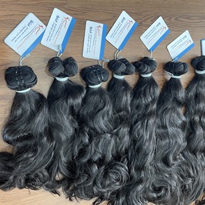 Vente flash Paquet de cheveux naturels ondulés de la mer Trame de cheveux vietnamiens bruts Vente de cheveux non traités en grande quantité jusqu'à 30 $ - Product Image 6