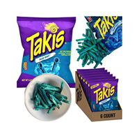 Chips de tortilla roulées Takiss Pickle Punch, saveur aneth piquant et épicé, 260g