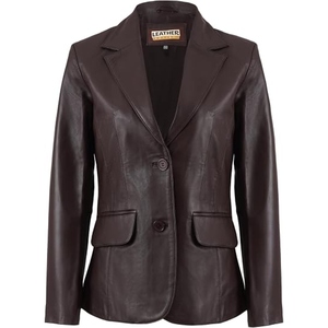 Manteau long classique en cuir véritable pour femme – Veste d'extérieur élégante et sur mesure pour l'hiver – Vêtement personnalisé de qualité supérieure - Product Image 2