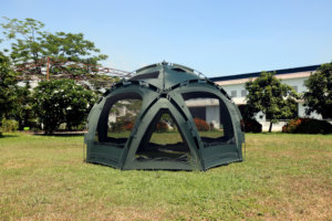 Tente de camping octogonale Erica, grand espace, usage familial, abri toutes saisons, tente dôme, installation rapide, 4-5 personnes, personnalisable - Product Image 2