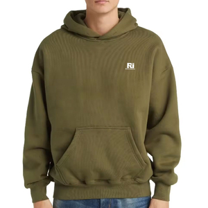 <b>Mens</b> Regular Fit Solid Winter <b>Fleece</b> Hoodie Streetwear Style Heavy Fabric OEM Sports Warm Breathable Hooded Wear Wholesale - Product Image 5