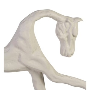 57x13x56cm Handmade Aluminium Horse Sculpture Contemporary Animal <b>Figure</b> Tabletop Decor for Living Room Eco-Friendly Durable - Product Image 2