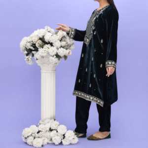 Ensemble de 2 pièces en velours embelli pour femmes PW4253 - Product Image 2