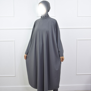 Traje de baño islámico musulmán de moda, ropa de playa de talla grande para mujer, de lujo, con patchwork, modesto, largo, de corte alto, estampado, con 2 cremalleras frontales - Product Image 1