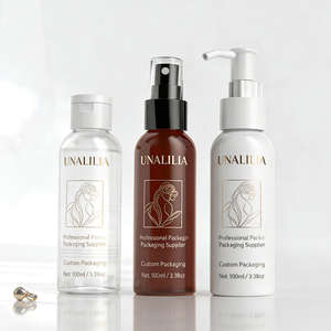 Botella Redonda Cosmo Delgada de Plástico PET de 100 ml al por Mayor para Loción, Suero, Aceite, Envase Personalizado para Cosméticos, Perfume, Pulverizador con Bomba - Product Image 5