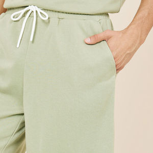 Conjuntos de Shorts Casuales de Verano para Hombre, Conjuntos de 2 Piezas, Camiseta de Manga Corta con Hombros Caídos y Shorts con Cordón para Hombre - Product Image 4