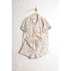 Conjunto de Pijama de Verano de Algodón Estampado de Lujo para Mujer, Ropa de Dormir Informal Ligera - Product Image 2