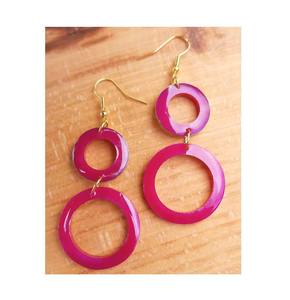 Boucles d'oreilles pendantes légères en résine de fleurs naturelles faites à la main, cadeau pour femme, fournisseur - Product Image 6