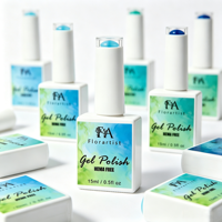 Vernis à ongles gel vegan écologique sans HEMA - 15 ml, haute saturation, vernis gel UV LED à retirer par trempage pour le nail art professionnel