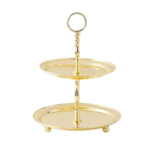 Elegante soporte de pastel de 2 niveles plateado, expositor de postres de metal, perfecto para el té de la tarde, bodas y fiestas a un precio razonable. - Product Image 6