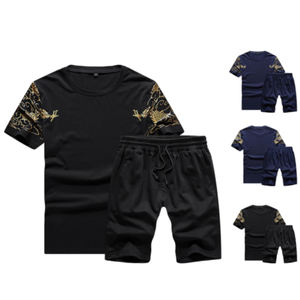 Ensemble deux pièces pour homme de haute qualité, personnalisé, décontracté, en coton écologique, short et haut, vêtements d'été - Product Image 6