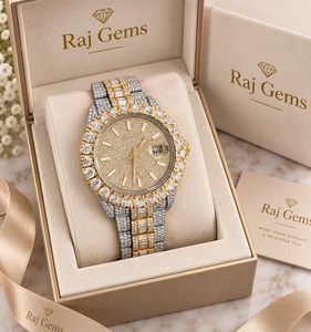 Reloj de Lujo con Cristales de Imitación, Cuarzo, Esfera Redonda de 41 mm, Correa de Acero Inoxidable, Resistente al Agua 10 Bar, Elegante para Mujer - Product Image 1