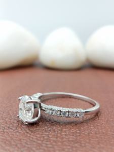 14k Solid Gold VVS Lab Grown 2ct Oval Cut Diamond Classic Solitaire Engagement Wedding Gift Party <b>Ring</b> IGI Certificate Women's - Product Image 2