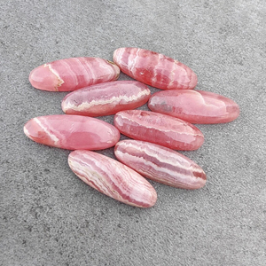 Cabochon en rhodochrosite AAA+ de grande taille, forme ovale, dos plat, pierre précieuse calibrée, pour la fabrication de bijoux - Product Image 6
