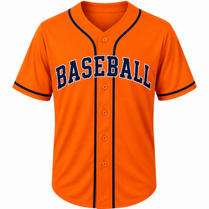 Custom Baseball Jerseys Sublimated Printing Softball <b>Shirt</b> Training Wear <b>Polyester</b> Streetwear Top Baseball Jersey - Product Image 1