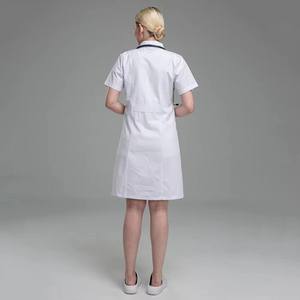 Bata Blanca de Manga Larga para Doctora, Bata de Manga Corta para Enfermera, Ropa de Trabajo en Venta, Bata de Laboratorio - Product Image 4