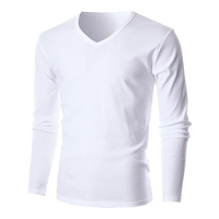 T-shirt en coton à col en V pour homme, prix de gros, motif personnalisé, 100 % coton, manches courtes