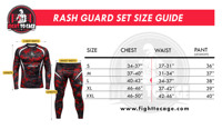 Ensemble 2 pièces de compression Rash Guard et Legging – Tenue de sport pour MMA et Boxe – Sublimation personnalisée disponible – Qualité supérieure